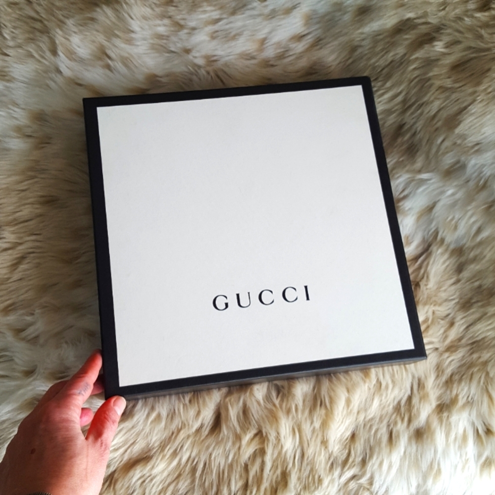 🌙GUCCI Black/White Storage Gift Box Organizer
